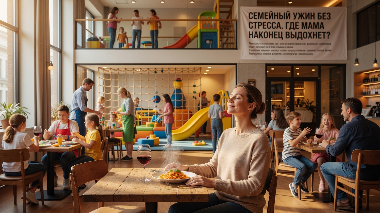 Семейный ужин без стресса. Где мама наконец выдохнет?