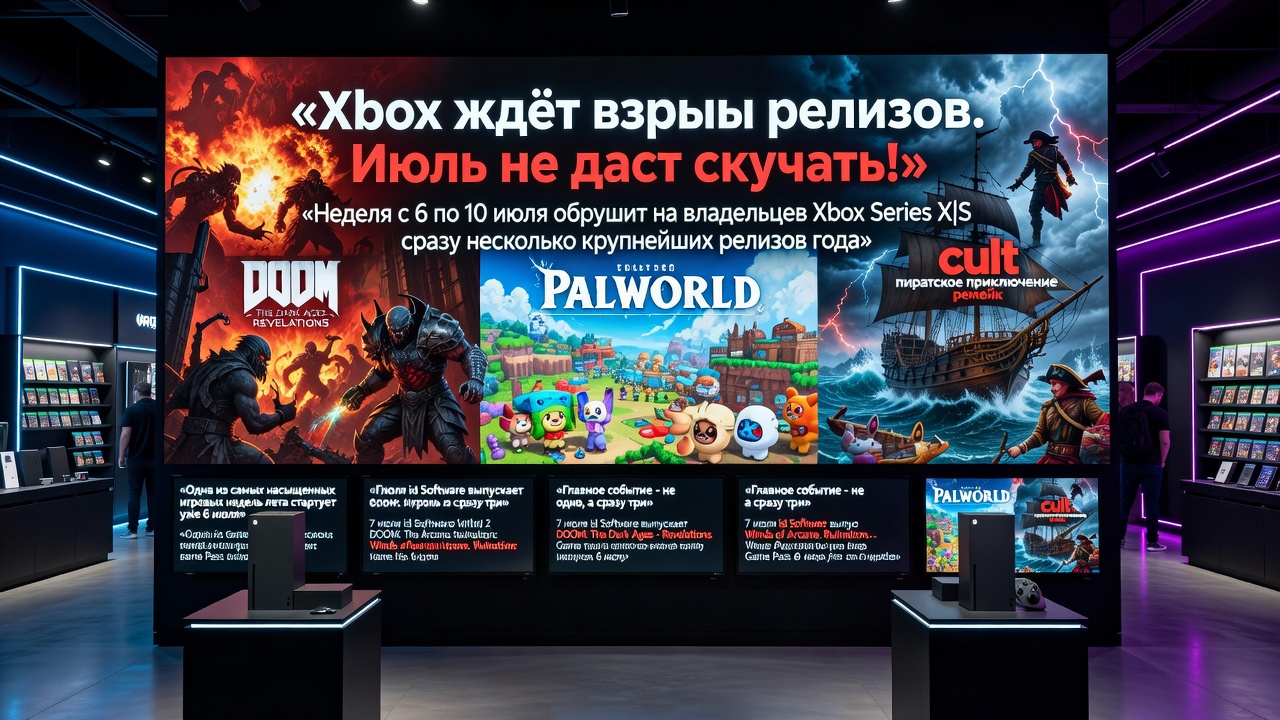 Xbox ждёт взрыв релизов. Июль не даст скучать!