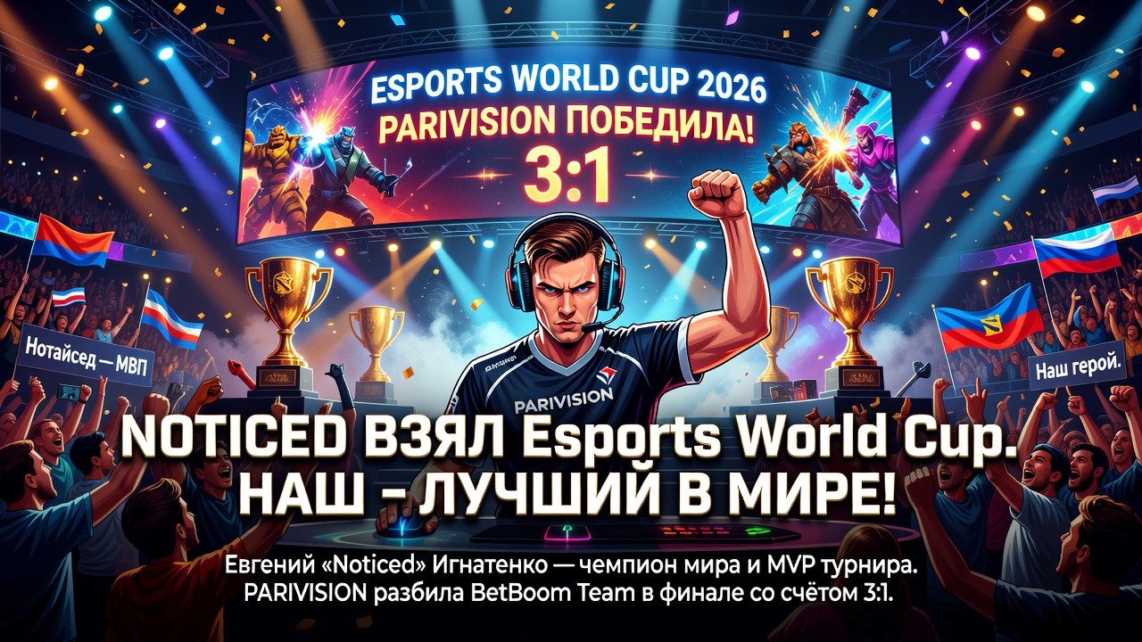 Noticed взял Esports World Cup. Наш - лучший в мире!