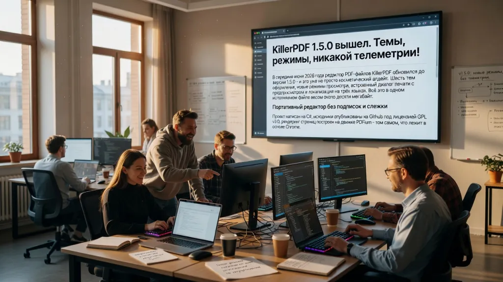 KillerPDF 1.5.0 вышел. Темы, режимы, никакой телеметрии!