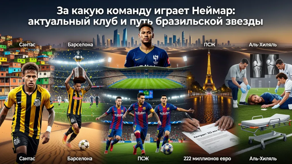 За какую команду играет Неймар: актуальный клуб и путь бразильской звезды