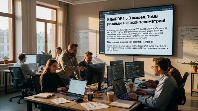 KillerPDF 1.5.0 вышел. Темы, режимы, никакой телеметрии!