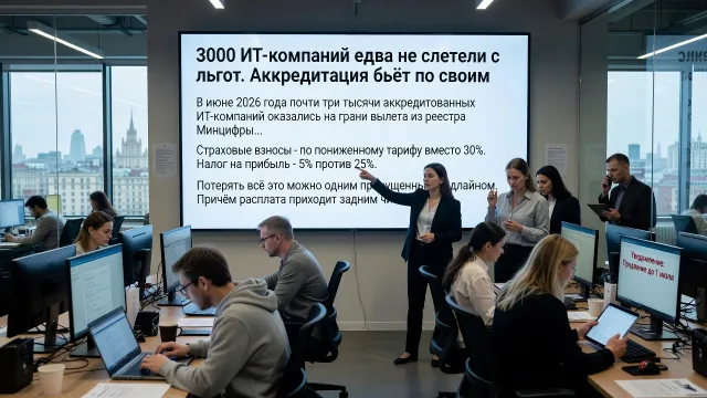 3000 ИТ-компаний едва не слетели с льгот. Аккредитация бьёт по своим